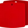 Love This Kitchen Durable Silicone Trivet Set | 7x7in, Red, 1 Pair