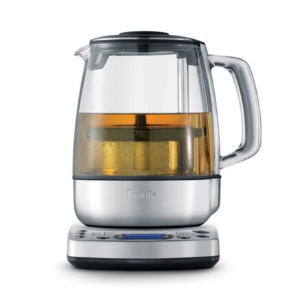 Breville BTM800XL Tea Maker, Macchina Automatica Per Tè Con Controllo Temperatura, Timer E Mantieni Caldo, Brocca In Vetro E Base Acciaio Inox
