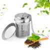 House Again Tea Infuser & Cooking Infuser | House Again Cooking & Tea Infuser 2-Pack | Extra Fine Mesh, 18/8 Stainless Steel, Extended Chain Hook