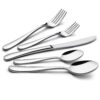 LIANYU Silverware Flatware Set | 40-Piece Heavy Duty Silverware Flatware Cutlery Set for 8 with Mirror Finish, Perfect for Home Kitchen and Restaurant | Dishwasher Safe