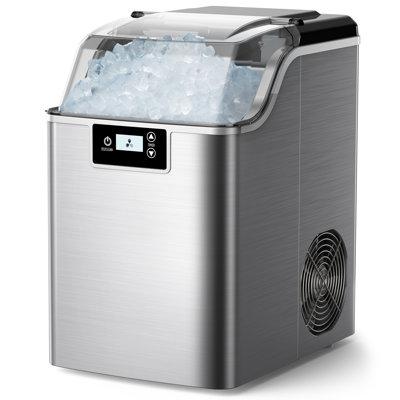 Silonn 44 Lb. lb. Daily Production Nugget Clear Ice Portable Ice Maker, Size 15.0 H x 9.0 W x 13.0 D in | Wayfair WY-SLIM08