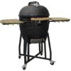 Vision Grills Kamado Grill | Heavy Duty 1-Series, Ceramic, Black